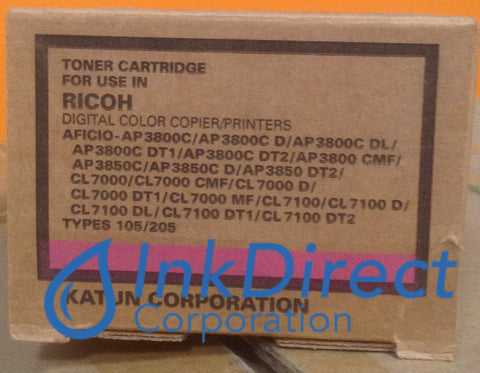 Compatible Replacement For Ricoh 885374 888036 Type 105 Toner Cartridge Magenta