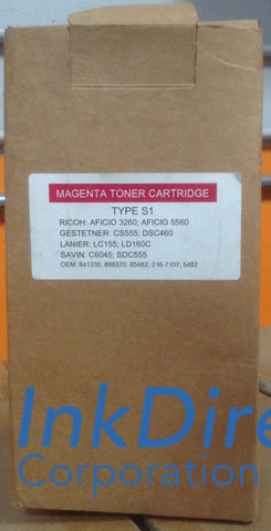 Compatible Replacement For Ricoh 888370 888374 Type S1 / S2 Toner Cartridge Magenta