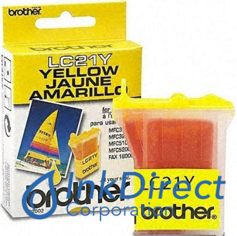 ( Expired ) Genuine Brother Lc21Y Lc-21Y Ink Jet Cartridge Yellow