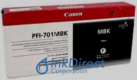( Expired ) Genuine Canon 0899B001Aa Pfi-701Mbk Ink Jet Cartridge Matt Black Ink Jet Cartridge , ImagePrograf IPF8000, IPF8000S, IPF9000, IPF9000S,
