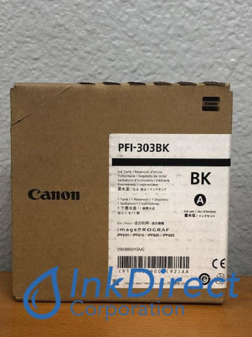 ( Expired ) Genuine Canon 2958B001AA PFI-303BK Ink Tank Black Ink Tank , Canon - Wide Format Printer ImagePrograf IPF810, IPF810 PRO, IPF820, IPF820 PRO 