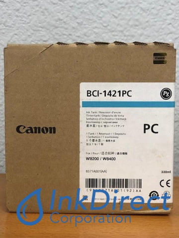 ( Expired ) Genuine Canon 8371A001AA BCI-1421PC Ink Tank Photo Cyan Ink Tank , Canon - Wide Format Printer ImagePrograf W8200PG, W8400