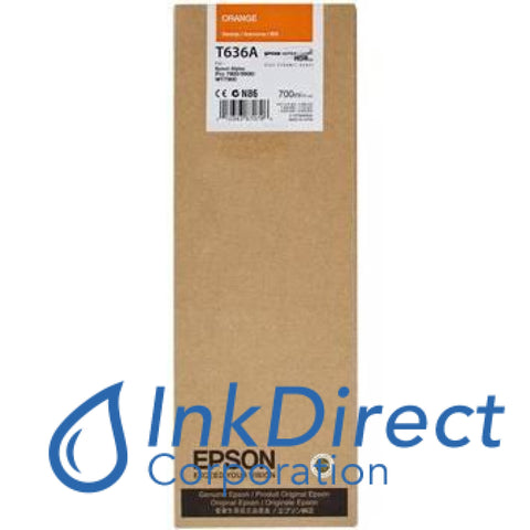 ( Expired ) Genuine Epson T636A00 T636A Ultrachrome Hdr Ink Jet Cartridge Orange