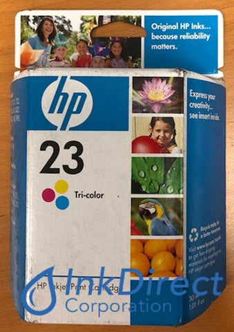 ( Expired ) HP C1823D Hp 23 Ink Jet Cartridge Tri-Color Ink Jet Cartridge , HP - All-in-One OfficeJet Pro 1170, 1170CSE, 1170CXI, 1175CSE, - Copier Color Copier 140, 170, 260, - InkJet Printer DeskJet 1120CSE, 1120CXI, 710C, 712C, 720C, 722C, 810C, 812C, 832C, 880C, 882C, 890CSE, 890CXI, 895CSE, 895CXI, OfficeJet 500, 520, 570, 590, 600, 630, 635, 700, 710, 720, R40, R60, R80, T45, T45XI, T65, T65XI