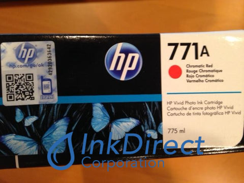 ( Expired ) HP B6Y16A 771A Vivid Photo Ink Cartridge Chromatic Red Ink Jet Cartridge , HP - All-in-One DesignJet Z6200, Z6200 42 in, Z6200 60 in