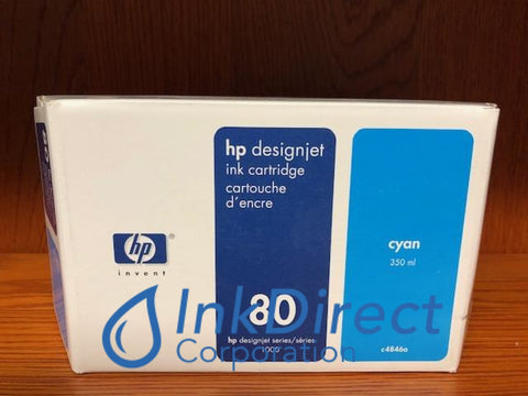 ( Expired ) HP C4846A HP 80 Ink Jet Cartridge Cyan Ink Jet Cartridge , HP - InkJet Printer DesignJet 1050C, 1055CM