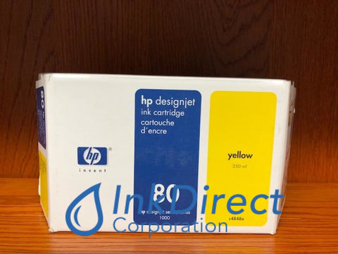 ( Expired ) HP C4848A HP 80 Ink Jet Cartridge Yellow Ink Jet Cartridge , HP - InkJet Printer DesignJet 1050C, 1055CM