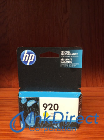 ( Expired ) HP CH636AN HP 920 Ink Jet Cartridge Yellow Ink Jet Cartridge , HP - All-in-One OfficeJet Pro 6500, - InkJet Printer OfficeJet 6000, 6500, 7000,