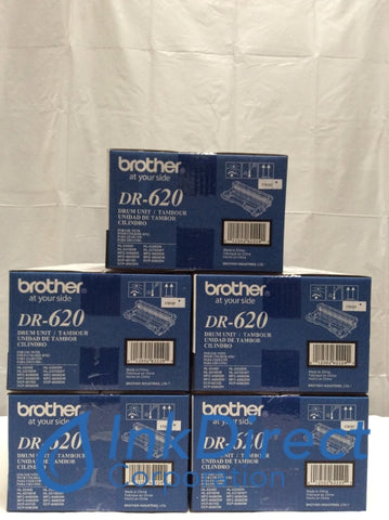 Genuine Brother DR620 DR-620 Drum Unit Black (lot of 5) Drum Unit , Brother - All-in-One DCP 8080DN, 8085DN, - Laser Printer HL 5340D, 5350DN, 5370DW, 5370DWT, - Multi Function MFC 8480DN, 8890DW,