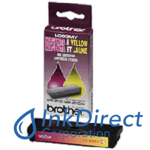 Genuine Brother Lc03My Lc-03My Ink Jet Cartridge Magenta & Yellow