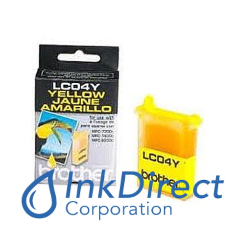 Genuine Brother Lc04Y Lc-04Y Ink Jet Cartridge Yellow