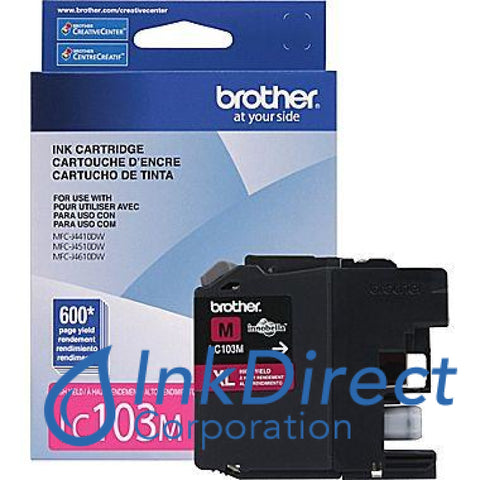 Genuine Brother Lc103M Lc-103M Lc103 Xl Ink Jet Cartridge Magenta