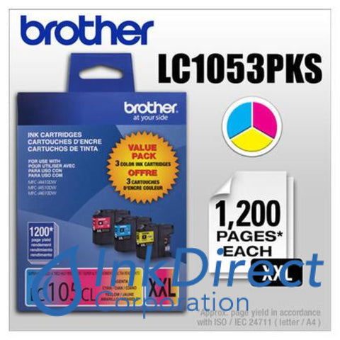Genuine Brother Lc1053Pks Lc-105Pks Lc-105 Xxl Ink Jet Cartridge Tri-Color
