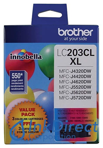 Genuine Brother Lc2033Pks Lc-2033Pks Lc-203 Xl Ink Jet Cartridge Tri-Color Ink Jet Cartridge