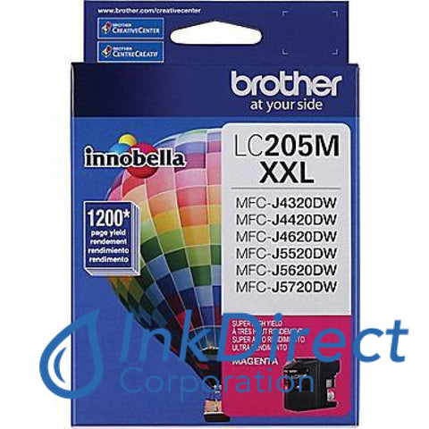 Genuine Brother Lc205M Lc-205M Lc-205 Xxl Ink Jet Cartridge Magenta