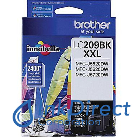 Genuine Brother Lc209Bks Lc-209Bks Lc209 Xxl Ink Jet Cartridge Black