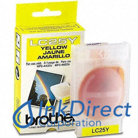 Genuine Brother Lc25Y Lc-25Y Ink Jet Cartridge Yellow