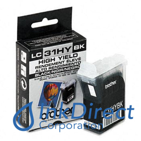 Genuine Brother Lc31Hybk Lc-31Hybk Lc31 Bk High Yield Ink Jet Cartridge Black