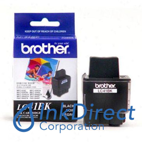 Genuine Brother Lc41Hybk Lc-41Hybk Lc41 Bk High Yield Ink Jet Cartridge Black