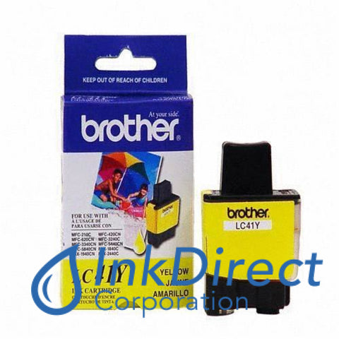 Genuine Brother Lc41Y Lc-41Y Ink Jet Cartridge Yellow
