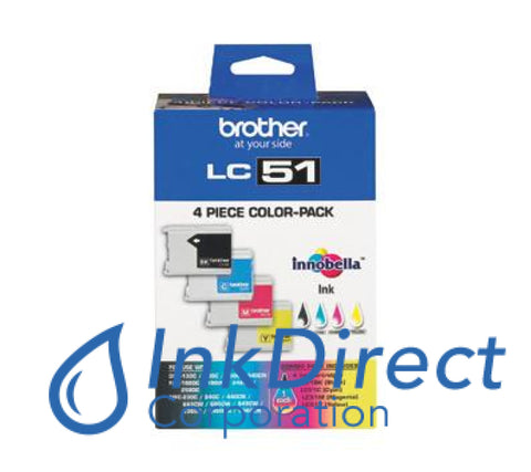 Genuine Brother Lc514Pks Lc-514Pks Lc51 C/m/y/b Ink Jet Cartridge 4-Color