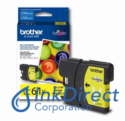 Genuine Brother Lc61Y Lc-61Y Ink Jet Cartridge Yellow