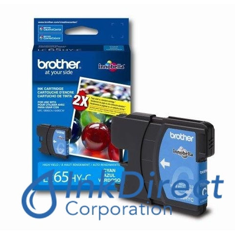 Genuine Brother Lc65Hyc Lc-65Hyc Lc65 Hyc High Yield Ink Jet Cartridge Cyan Ink Jet Cartridge
