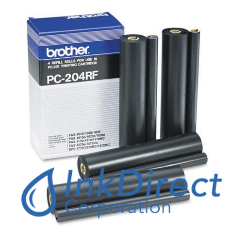 Genuine Brother Pc204Rf - L Pc-204Rf - Ribbon Refill Black