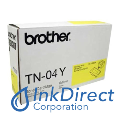 Genuine Brother Tn04Y Tn-04Y Toner Cartridge Yellow