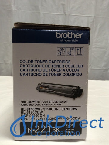 Genuine Brother TN221BK TN-221BK Toner Cartridge Black MFC 9130 9130CW 9330 9330CDW 9340 9340CDW HL 3140 3140CW 3170 3170CDW Toner Cartridge