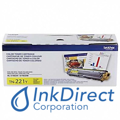 Genuine Brother Tn221Y Tn-221Y Toner Cartridge Yellow