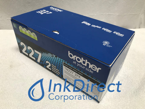 Genuine Brother TN227BK 2PK TN-227BK 2Pack Toner Cartridge Black HL L3210CW  L3230CDW L3270CDW – Ink Direct Corporation