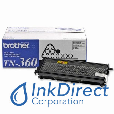 Genuine Brother Tn360 Tn-360 Toner Cartridge Black