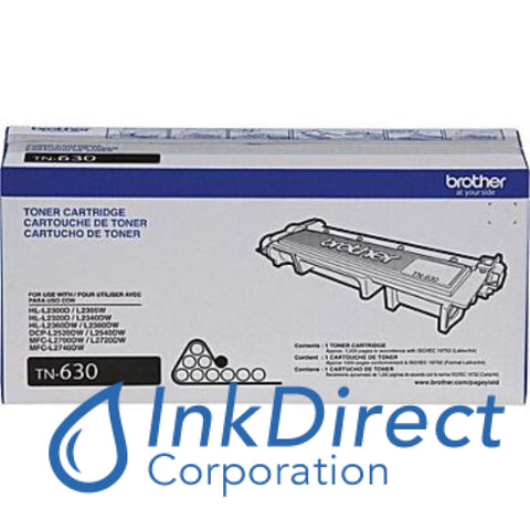 Genuine Brother Tn630 Tn-630 Toner Cartridge Black