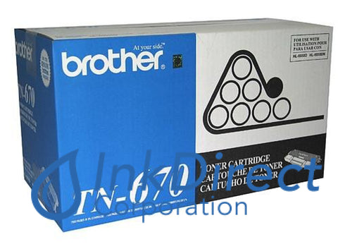 Genuine Brother Tn670 Tn-670 Toner Cartridge Black