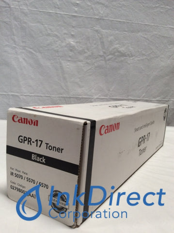 Canon GPR-17 Black Toner Cartridge (‎0279B003AA) for sale online