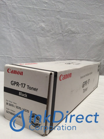 Genuine Canon 0279B003AA GPR-17 Toner Cartridge Black ImageRunner 5070 5570 6570 Toner Cartridge