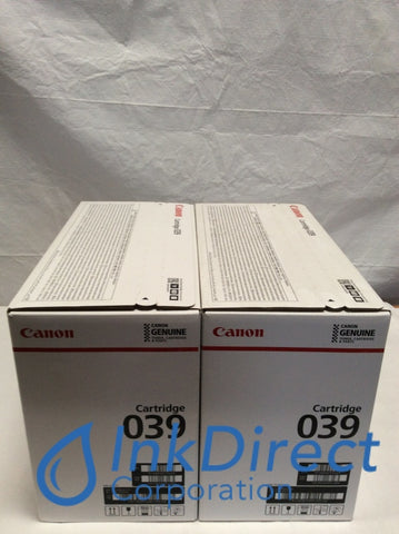 Genuine Canon 0287C001 Canon 039 Toner Cartridge Black( Lot of 2 ) Laser Printer LBP351dn LBP352dn Toner Cartridge