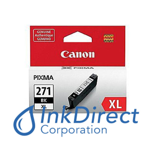 Genuine Canon 0336C001Aa Cli-271Bk Xl Ink Jet Cartridge Black