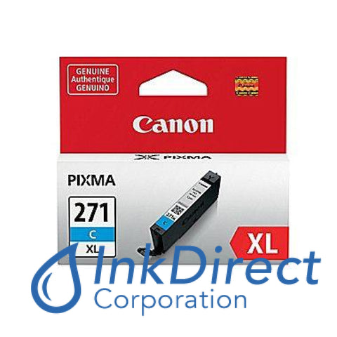 Genuine Canon 0337C001Aa Cli-271C Xl Ink Jet Cartridge Cyan