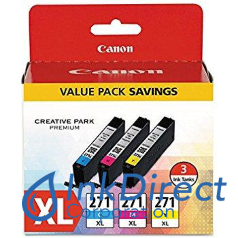 Genuine Canon 0337C005 0337C005Aa Cli-271 Xl Cmy Ink Jet Cartridge Color