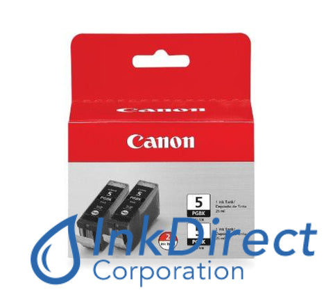 Genuine Canon 0628B009Aa Pgi-5Bk Twin Pack Ink Jet Cartridge Black