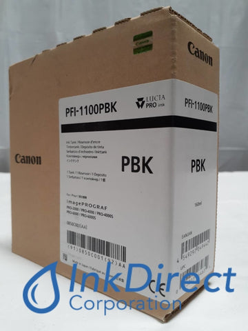Genuine Canon 0850C001 0850C001AA PFI-1100PBK Ink Tank Photo Black Pro-2000 4000 4000S 6000S Ink Jet Cartridge