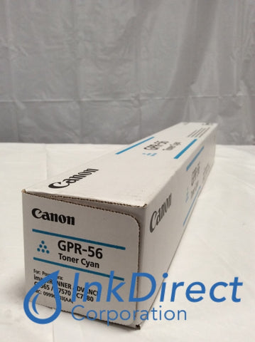 Genuine Canon 0999C003AA 0999C003 GPR-56 GPR56 Toner Cartridge Cyan Advance C7565i C7570i C7580i Toner Cartridge