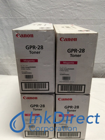 Genuine Canon 1658B004AA GPR-28 Toner Cartridge Magenta ( Lot of 4 ) ImageRunner C1022 C1022I C1030 C1030IF Toner Cartridge
