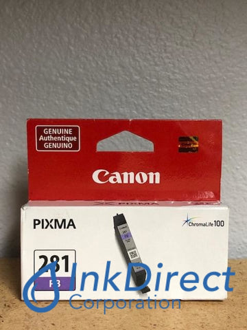 Genuine Canon 2092C004 2092C004AA CLI-281PB Ink Jet Cartridge Photo Blue Ink Jet Cartridge , Canon   - InkJet Printer  Pixma TR 7520,  8520,  Pixma TS  6120,  8120,  9120,
