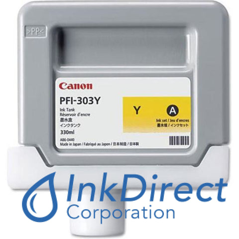 Genuine Canon 2961B001Aa Pfi-303Y Ink Tank Yellow