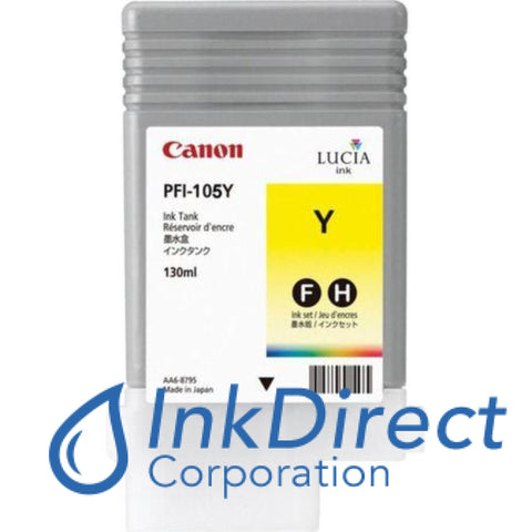 Genuine Canon 3003B001Aa Pfi-105Y Ink Tank Yellow