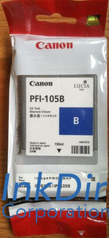 Genuine Canon 3008B001Aa Pfi-105B Ink Tank Blue