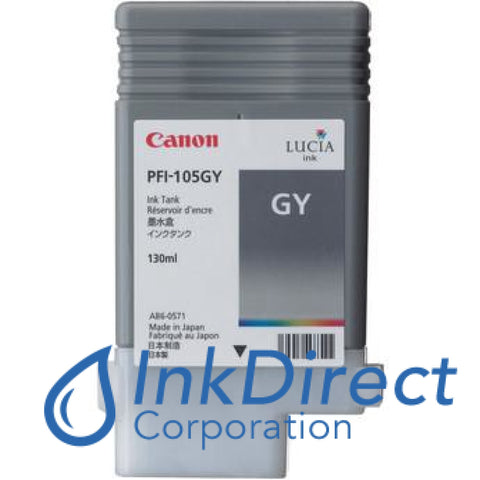 Genuine Canon 3009B001Aa Pfi-105Gy Ink Tank Gray